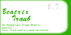 beatrix traub business card